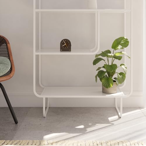 Braun classic analogue alarm clock with snooze and continuous backlight, quiet quartz movement, crescendo beep alarm in black, model BC22B