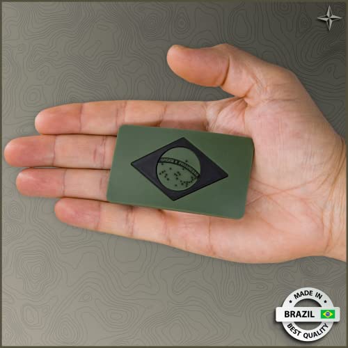 Patches emborrachados da bandeira do Brasil (kit com 4 un)