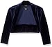 Amy Byer Big Girls' 3/4 Sleeve Velvet Shrug