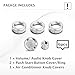 DvlynAuroa for Honda Pilot 2023-2025 Accessories 6pcs Premium Alloy Knob Cover Trim Kit (Bling) Fits Push Start Start, AC Climate & Volume Control. Interior Upgrade & Knob Protection