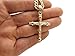 Gold Tone Micro Cross, Jesus Face Pendant 24