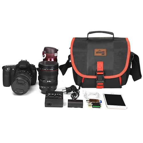 Image of Camera Bag Compact Retrospective Camera Shoulder Bag for DSLR /SLR & Mirrorless - Fits Nikon, Canon, Sony - Camera Bag for Travel - Shockproof Sling Case for Lens - Water-Resistant