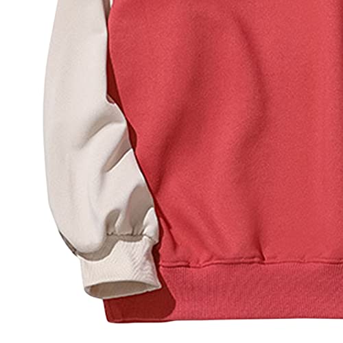 DGHM-JLMY Sudadera con capucha para hombre color contraste miniatura 3