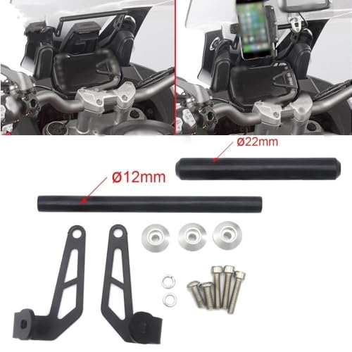 Support GPS Moto Ducati Multistrada Évite les Vibrations Support Navigation 22mm - 3