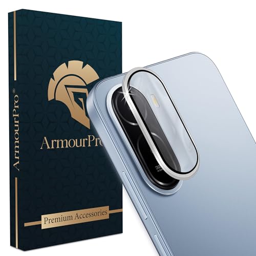 Image of ArmourPro Camera Lens Protector for Redmi A7 Pro Tough HD Individual Aluminum Alloy Rings 9H Camera Cover, Scratch-Resistant,Camera Lens Protection| Silver, 1 Pack