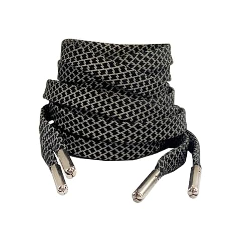 GxxBxx Iron head Flat Shoe Laces Reflective,for Sport Sneakers Skates Boots [9 Different Lengths 6 Colors] (Black,31inch/80cm) Cover