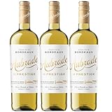 Weinpaket Aubrade Le Prestige AOC Bordeaux Entre Deux Mers Weißwein trocken - Barrique Reife (3x0,75l)