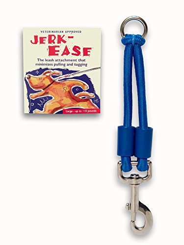 JERK-EASE Bungee Dog Leash Extension - Large Blue