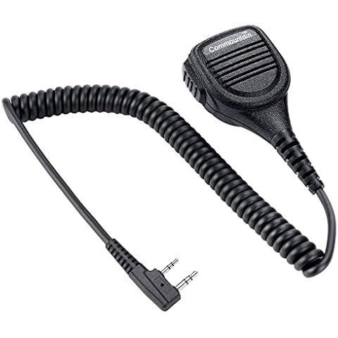 commountain Heavy Speaker Mic Compatible for Baofeng Radios BF-F8HP BF-F9 UV-82 UV-82HP UV-82C UV-5R UV-5R5 UV-5RA UV-5RE UV-5X3 and Kenwood BTECH Retevis Samcom Radios, Walkie Talkie Microphone Cover