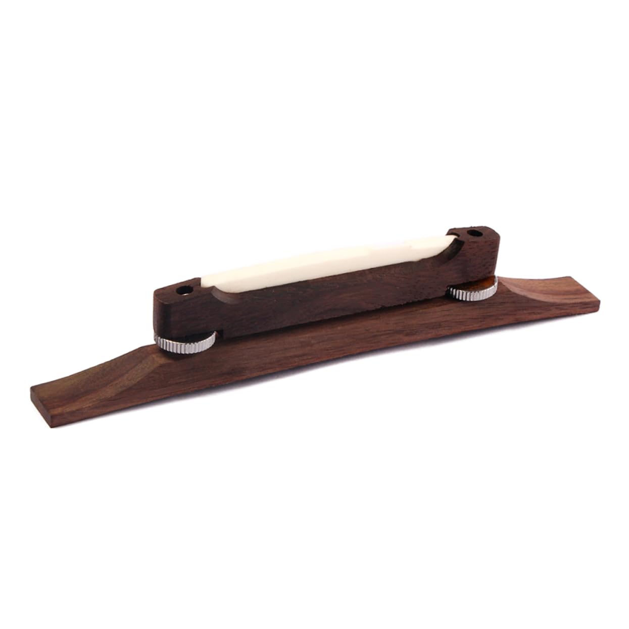 Abaodam Guitar Rosewood Bridge with Bone Saddle Height Lightweight Design for Easy Installation Polished Finish for Durable Use for Guitar