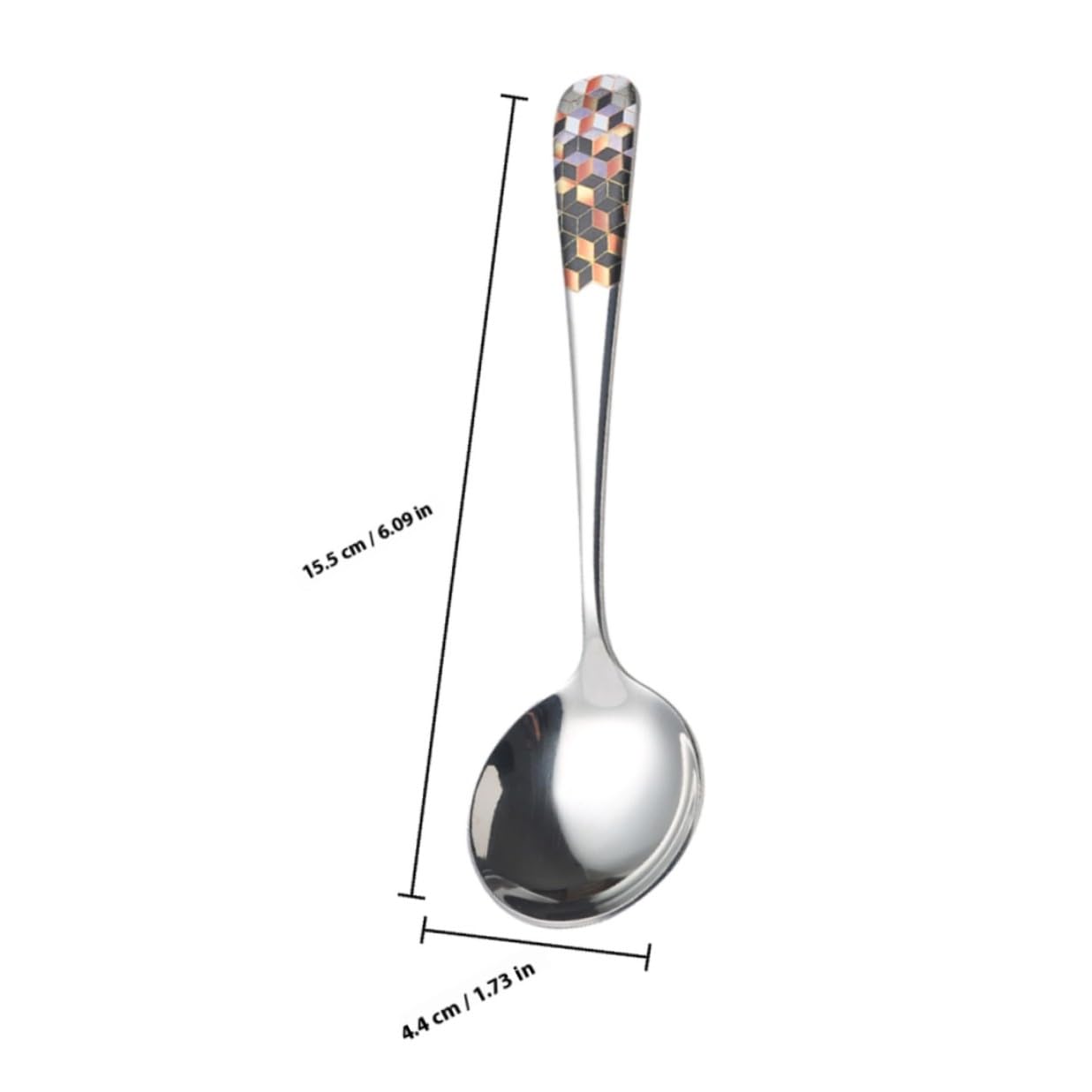 TOYANDONA 6pezzi Cucchiai in Acciaio Inox per Mescolare Cucchiai da Zuppa Sfusi Metallici per Mescolare da Cucina da Bere per Casa per Zuppe e Gelato Pratici e Facili da Pulire