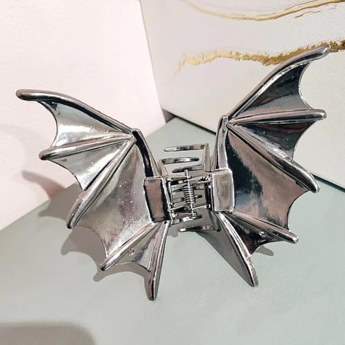 3 Pinzas para cabello Halloween diseño esqueleto y murciélago miniatura 7