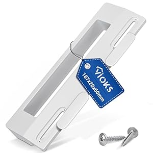 VIOKS Türgriff Kühlschrank Griff Universal 187mm für 90-172mm Absand - Set für Gefrierschrank aus Türgriff Kühlschrank und 2 Türgriff Schrauben