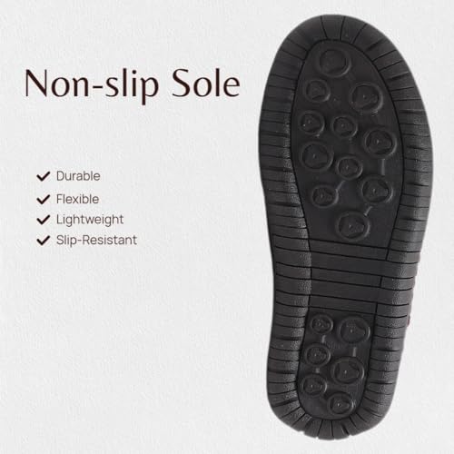 WOWSTICK Men's Slip on Hand-Stitched Leather Loafers, Lightweight Comfort Casual Ankle Chukka Walking Shoes4