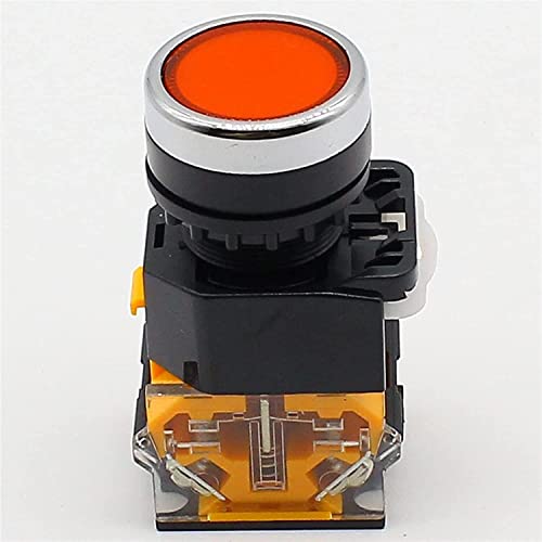 Interrupteur à bouton-poussoir momentané 22mm bouton commande rouge 1NO 1NC