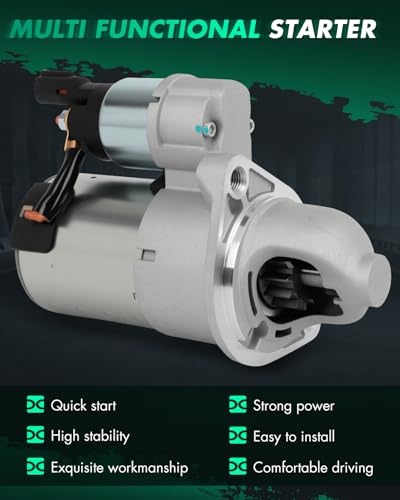 Image of SCITOO Starter Motor fit for Hyundai for Elantra 2.0L 2017-2020,for Hyundai for Elantra GT 2.0L 2018-2020,for Hyundai for Kona 2.0L 2018-2021 Replacement Starter 19301