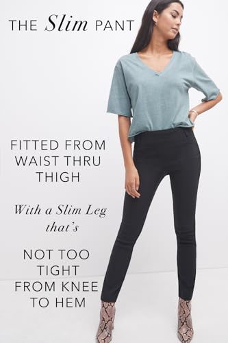 Rekucci Women's Ease into Comfort Stretch Office Casual Slim Pant4