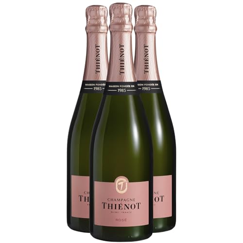 Champagne Brut rosado - Champagne Thienot - DOP - Champán - Francia - Variedades de uva Chardonnay,Pinot Noir,Pinot Meunier - 3x75cl