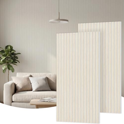 Image of TONOR Wood Slat Acoustic Panels for Wall, 2 Pack 47.2 inch x 23.6 inch(15.47ft虏)