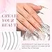 AZUREBEAUTY Nail Repair Kit Transparent Crystal for Broken Cracked Split Weak Nails, Ideal Solution Emergency Easy Quick Fix Dip Powder 28 g 1 Oz Quick-Drying Repair Glue 10 ml Nail File Nail Buffer