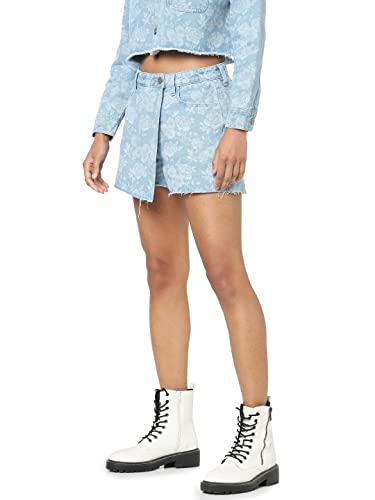 Image of ONLY Women's Denim Above Knee Skirt