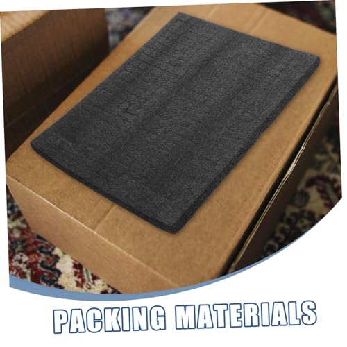 STOBOK Black Foam Padding Storage Box for Packing Shipping and Organizing Items Cushioning Material for Storage - Thumbnail 3