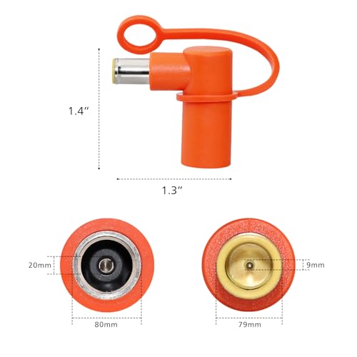 Adaptador KSK DC8020 a DC7909, pack 2 piezas naranja miniatura 3