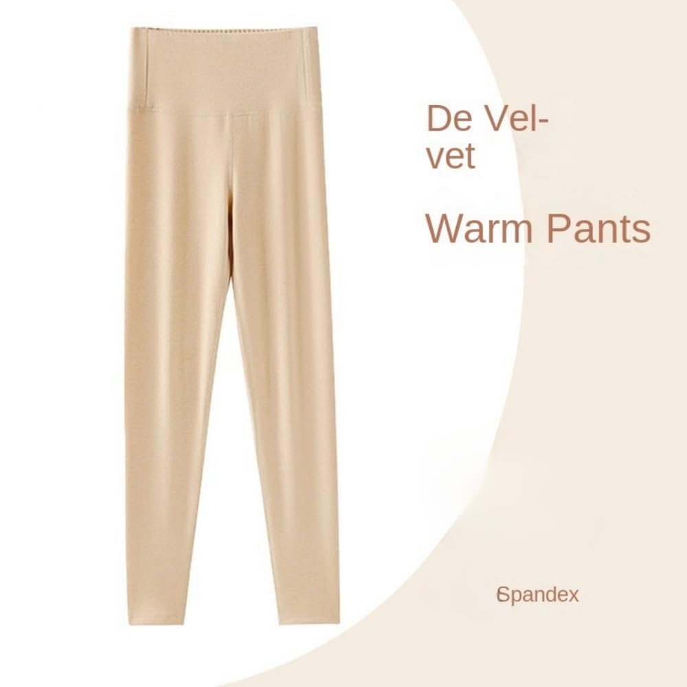 Collant Termici Donna Pantaloni Caldi in Vita Alta da Indossare in Autunno E Inverno di Grandi Dimensioni, Pantaloni Autunnali-Viola-l (100-120 Catties)