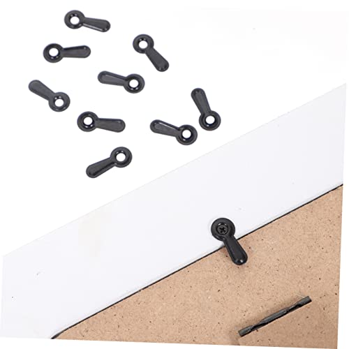 Image of POPETPOP 100pcs Picture Frame Backing Clips Turn Button Hardware for Easy Installation Frame Accessories for Crafting and Hanging Photos