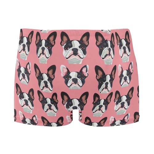 Dog Puppy Pug Animal Mens Swim Trunk Swimwear Bathing Suit Swim Brief Square Leg Board Short S B0403436