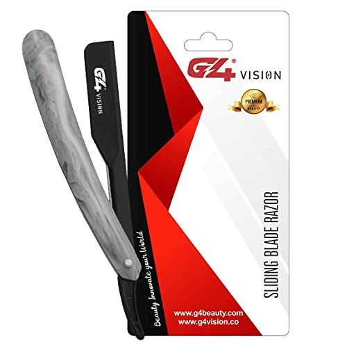 G4 Vision Straight Razor Stainless Steel With 100 Blades Single Edge Blade Barber Shaving Razor For Men Professional Cut Throat Razors #TOP1