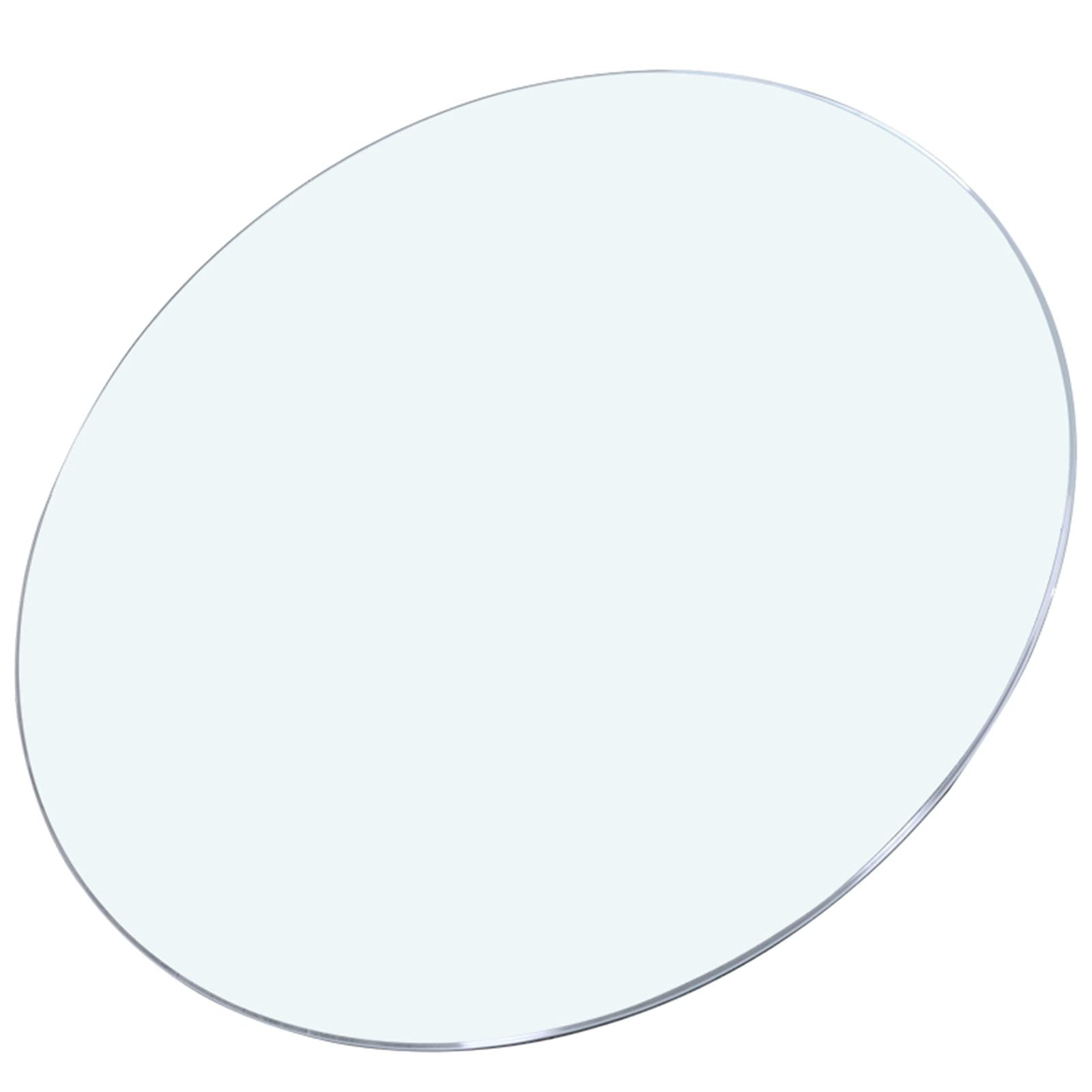 LXYFM Round Patio Glass Table Top,12in 24in Flat Polished Edge,Flat Polished Edge,Premium Round Circular Plate Glass,Tempered Beveled Edge (Color : Clear, Size : 78CM(30.7IN))