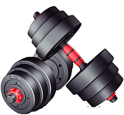 Xingmeng A Pair 10KG/22LB Adjustable Dumbbell Weight Set for Gym Home Man Women Gym Equipment Dumbbell Muscle Body Trainning