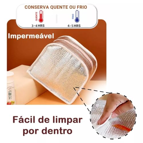 Bolsa Térmica Infantil Fitness Viagem Animais 3D Menina Menino Impermeável Escolar Marmita Com Alça