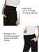 Ecavus Women's Maternity Wide/Straight Versatile Comfy Palazzo Lounge Pants Stretch Pregnancy Trousers with Pockets