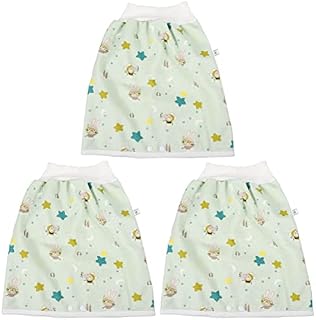 Toddmomy Skirt Waist Time for Night Baby and Rabbit, Pee High Washable Pants Rabbit Potty Shorts Rabbitd Cartoon Girls Comfy Girl M Breathable Underwear Cotton Boy Nappy Diaper