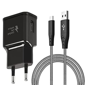 Ladegerät mit Ladekabel Für Samsung Galaxy S8, S8+, S9, S10, S10 Plus, S10e 5G, S20, S21, S22, A50, A51, A52, A40, A30, A20e, Z Flip3, Fold2, mit 2m USB-C Nylon Schnellladekabel Schnellladegerät