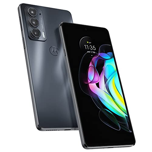 Motorola Edge 20 5G (128GB, 8GB) 6.7' 144Hz, 108MP Triple Camera, Dual SIM (Euro 5G Only) GSM Unlocked (T-Mobile, Metro, Global 4G) International Model XT2143-1 (w/Fast Car Charger, Frosted Grey)
