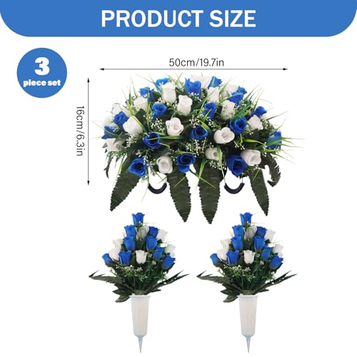 Fleurs commémoratives pour tombe décoration funéraire souvenir - 5