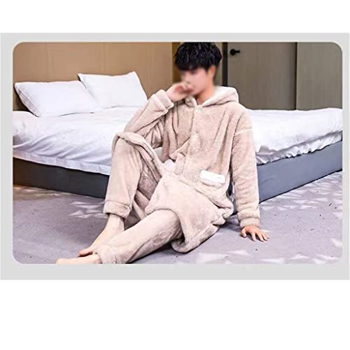 Pajamas Sets Winter Thick Warm Nightgown Set Sleepwear Loose Pyjamas 2 Piece/Set Homewear Clothes Nightwear4