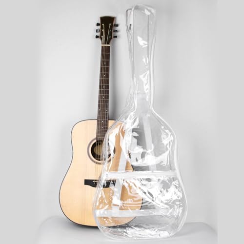 Bolsa de Guitarra à Prova D'água, Mochila Transparente de Pvc Com Alças, Estojo de Guitarra para Ba