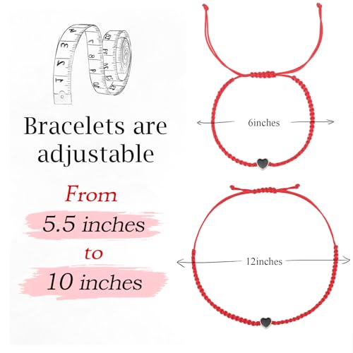 Image of MJartoria Couples Bracelets, Personalized Matching Bracelets for Couples His and Hers, Handmade Rope Braided Rhinestone, Stainless Steel Bracelets for Lover