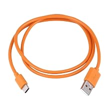 Replacement USB Charger Charging Cable Cord for Ring Enabled Ring Video Doorbell 2/3/Plus / 4 2020 Release Power Cord, Peephole Cam,Doorbell Pro,Doorbell 2 3 Camera Battery Charging Cable Orange