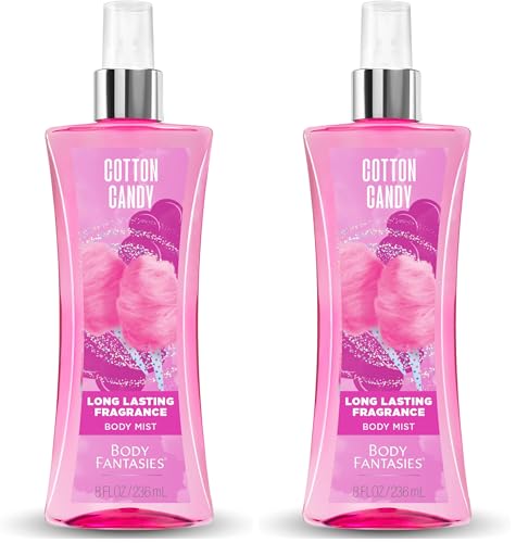 Body Fantasies Signature Fragrance Body Spray, Cotton Candy, 8 Fluid Ounce (Pack of 2)