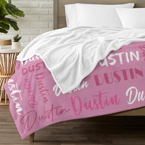 Personalized Blankets for Kids with Names Customized Blankets with Name for Adult Custom Blanket Gift for Birthday Christmas Valentines Day Gift