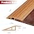 Carpet Floor Transition Strip, Self Adhesive Floor Edging Trim Strip, PVC Threshold Cover for Doorway, Floor Divider Strip Suitable for Threshold from 2/5" to 3/5" - Light Brown Coffee 3.3Ft
