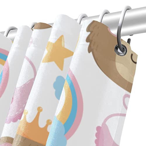 Rideau de douche imperméable ours pour le bain des enfants dans une pièce propre - 6