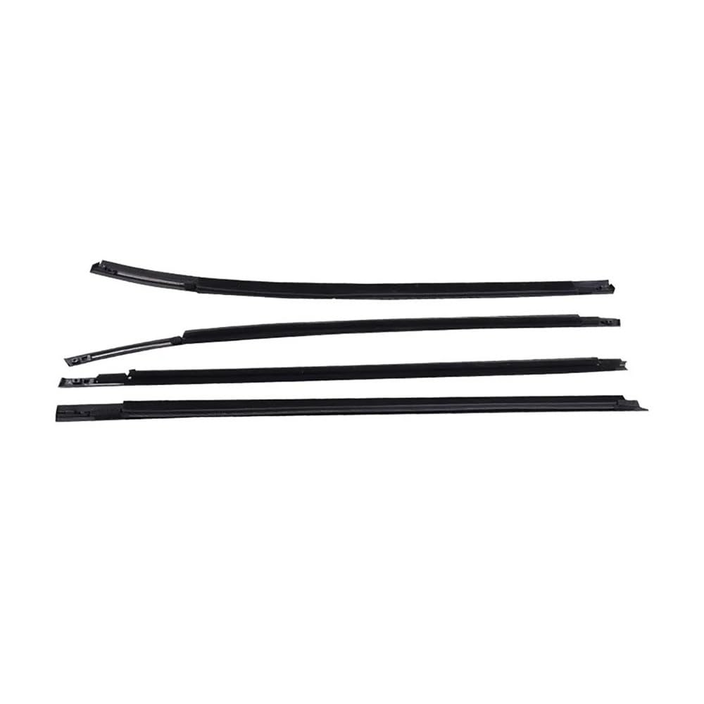 Syxlsjw Black Sealing Strip 4Pcs Window Glass Weatherstrip Door Outer Seal Belts Pressure Sealing Strip 82210-2S000 For Hyundai For Tuscon Ix35 2010-2015(Black)