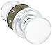 Baldwin FDROUTRR260 Reserve Full Dummy Lockset x Round with Traditional Round Rose in Bright Chrome Finish