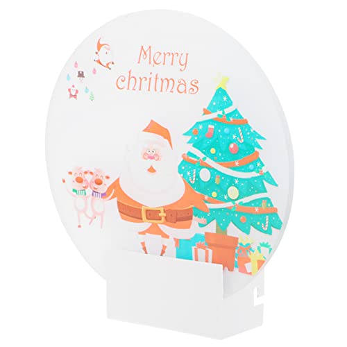 Applique de Noël Père Noël lanterne lumineuse pour couloir et porche